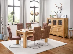 CASAVANTI Esszimmerstuhl MONZA 2er Set vintagebraun