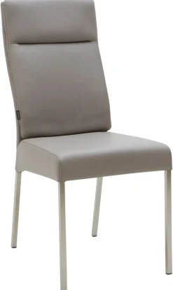 CASAVANTI Esszimmerstuhl LONDON II 2er Set Leder hellgrau