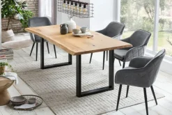 CASAVANTI Esszimmerstuhl 2er Set Mikrofaser taupe