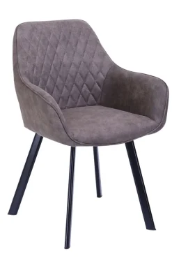 CASAVANTI Esszimmerstuhl 2er Set Mikrofaser taupe