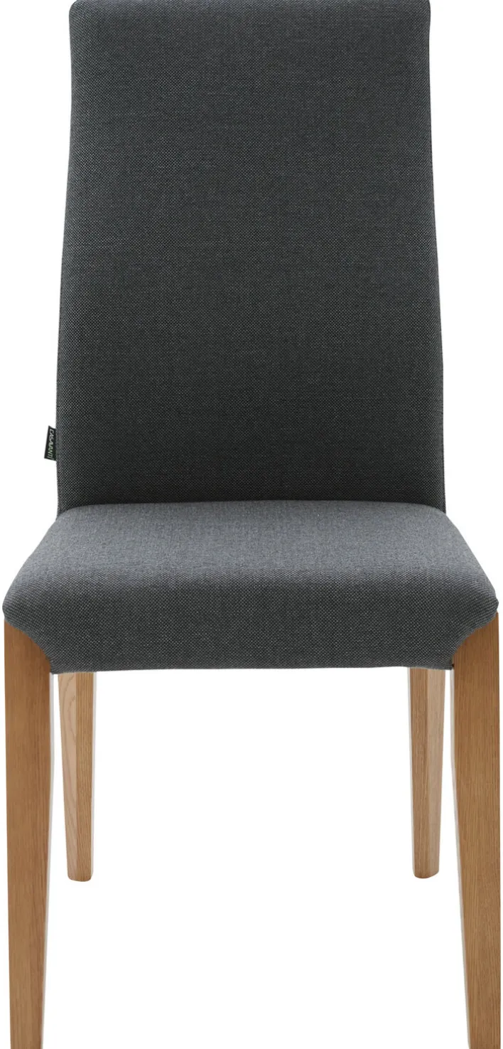 CASAVANTI Esszimmerstuhl MANELLO 2er Set grau / Eiche massiv naturfarben