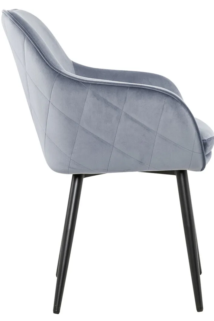 CASAVANTI Esszimmerstuhl Samt hellgrau