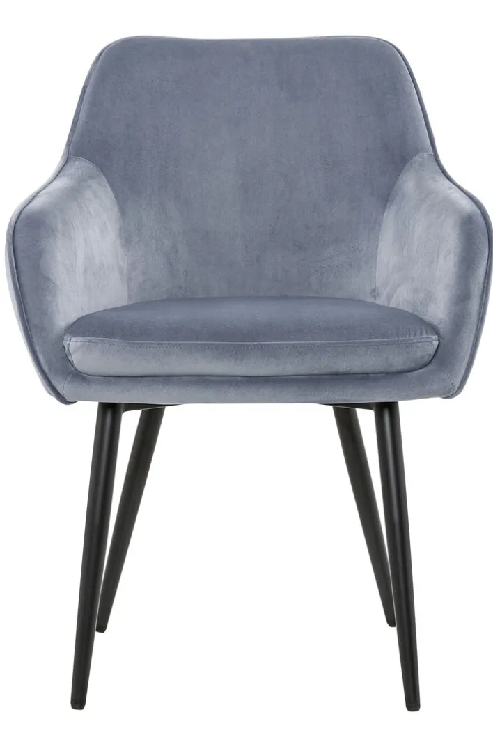 CASAVANTI Esszimmerstuhl Samt hellgrau