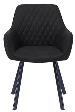 CASAVANTI Esszimmerstuhl 2er Set Mikrofaser anthrazit