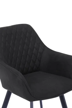 CASAVANTI Esszimmerstuhl 2er Set Mikrofaser anthrazit