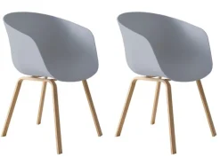 CASAVANTI Esszimmerstuhl 2er Set grau