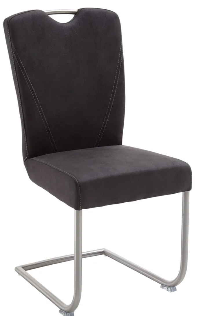 CASAVANTI Esszimmerstuhl FRANCESCO 2er Set Edelstahl /grau