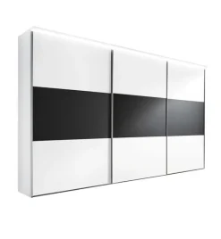 CASAVANTI Kleiderschrank INCLUDO 249 x 222 cm NB weiß/schwarz