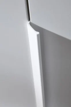 CASAVANTI Kleiderschrank PURISMA Alpinweiß/ Glas Kristallweiß