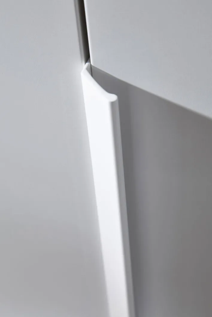 CASAVANTI Kleiderschrank PURISMA Alpinweiß/ Glas Kristallweiß