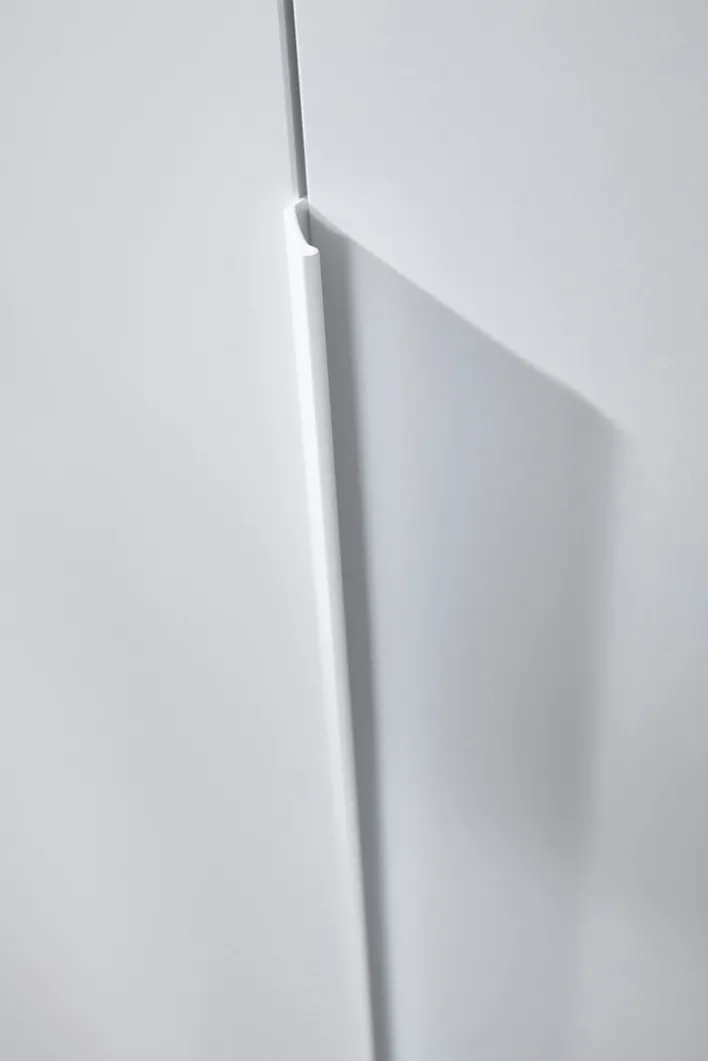 CASAVANTI Kleiderschrank PURISMA Alpinweiß/ Glas Kristallweiß