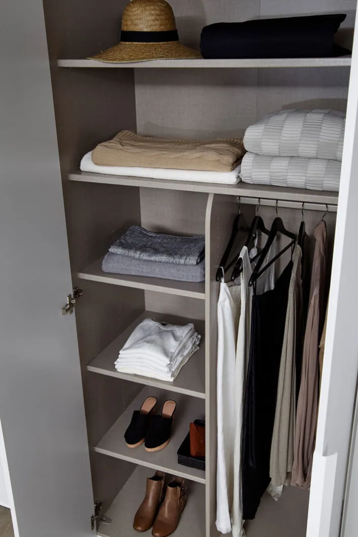 CASAVANTI Kleiderschrank PURISMA Alpinweiß/ Glas Kristallweiß