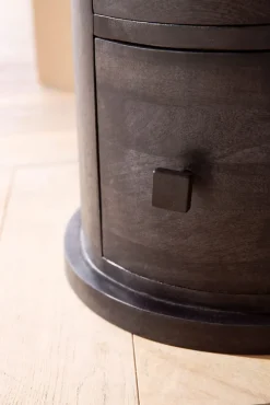 CASAVANTI Kommode 34 x 65 cm Mango Massivholz schwarz