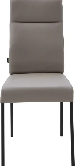 CASAVANTI Polsterstuhl LONDON III 2er Set Leder grau/schwarz