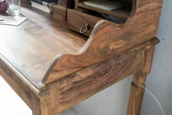 CASAVANTI Schreibtisch 115 x 60 cm Sheesham braun