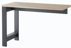 CASAVANTI Schreibtisch-Winkel JASMIN Graphit/ Artisan Eiche