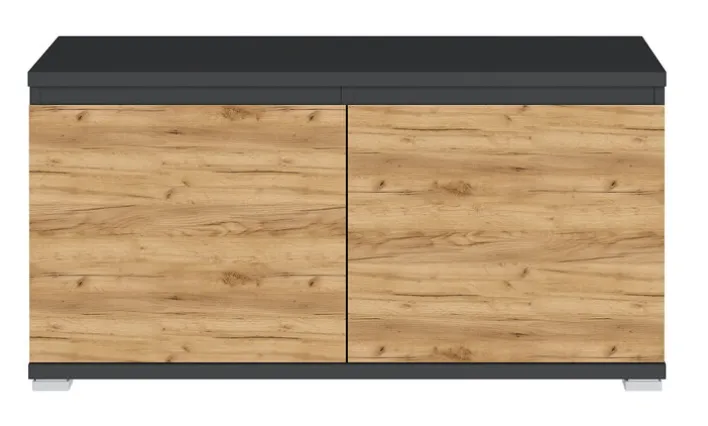 CASAVANTI Schuhbank ALMADA 96 x 52 cm anthrazit /Navara Eiche NB