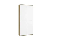 CASAVANTI Schuhschrank LEON II 90 x 195 cm weiß/braun