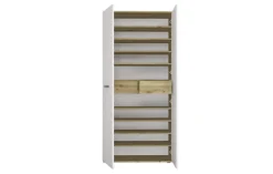 CASAVANTI Schuhschrank LEON II 90 x 195 cm weiß/braun