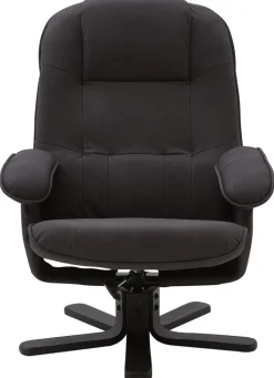 CASAVANTI Sessel mit Hocker 2-teilig grau