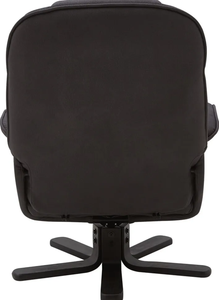 CASAVANTI Sessel mit Hocker 2-teilig grau