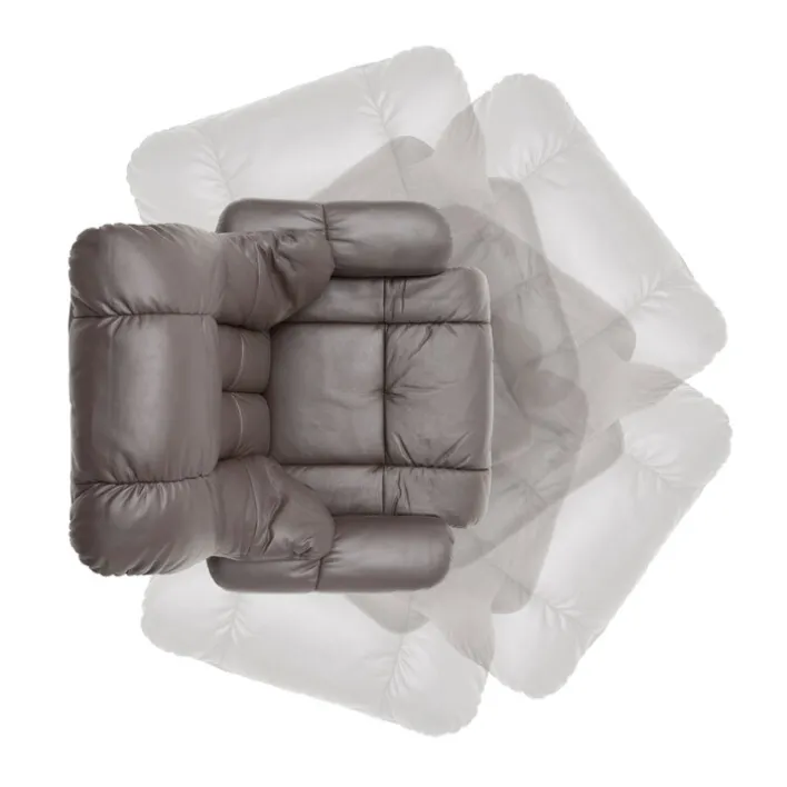 CASAVANTI Sessel mit Hocker CALGARY 2-teilig braun