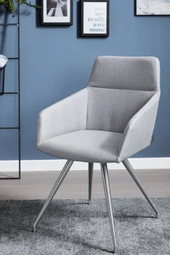 CASAVANTI Stuhl VEGAS Stoffbezug hellgrau