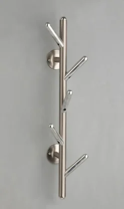 CASAVANTI Wandgarderobe FRANZI 12 x 63 cm silberfarbig