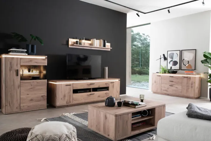 CASAVANTI Wohnwand MODENA I 3-teilig braun