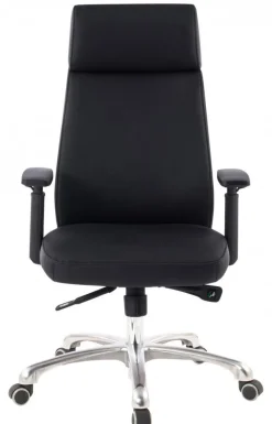 Chefsessel 68 x 118 cm schwarz silber