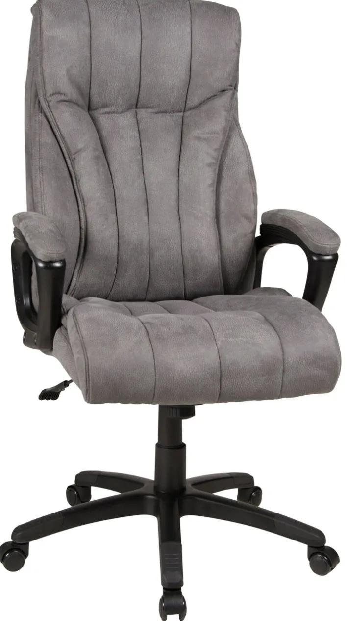 Chefsessel JOHN XXL 150 kg Schwarz/ Grau