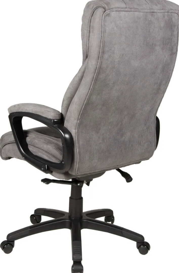 Chefsessel JOHN XXL 150 kg Schwarz/ Grau