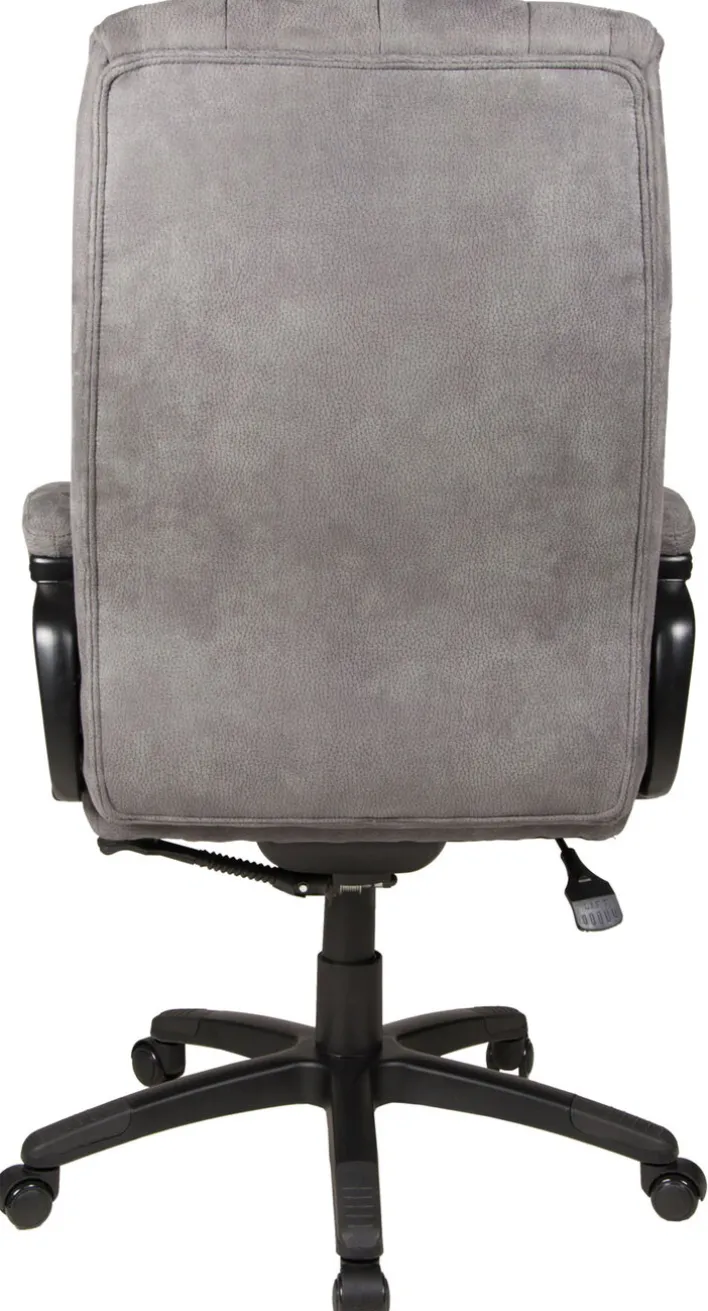 Chefsessel JOHN XXL 150 kg Schwarz/ Grau