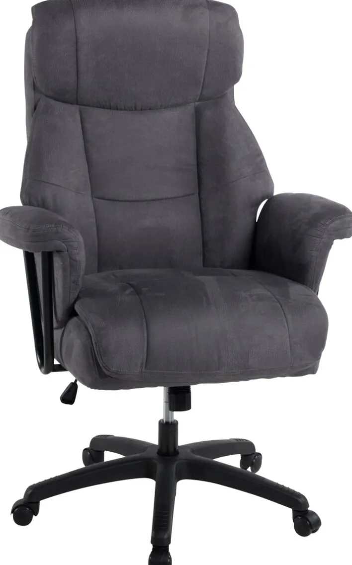 Chefsessel MAURO XXL 150 kg Schwarz/ Dunkelgrau