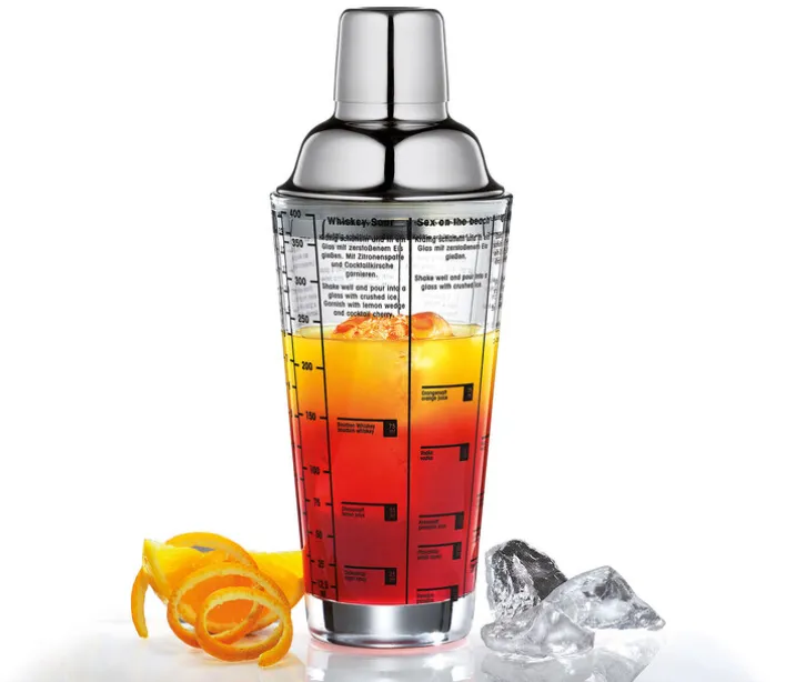 cilio Bar-Set COSMOPOLITAN 5-teilig Edelstahl/Glas