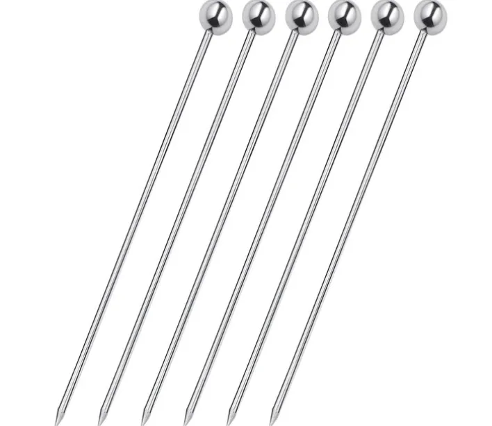 cilio Cocktail Picker 6er Set 10,5 cm Edelstahl