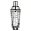 cilio Cocktailshaker 400 ml Glas/ Edelstahl