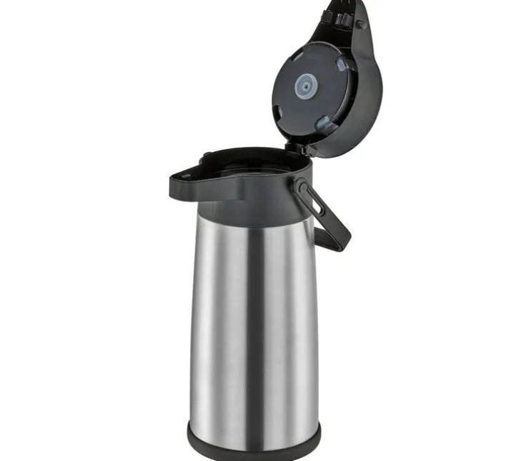 cilio Pumpkanne FESTINO 2,2 Liter silber/schwarz