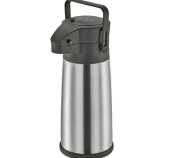 cilio Pumpkanne FESTINO 2,2 Liter silber/schwarz