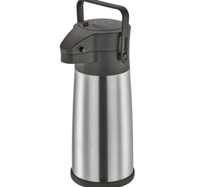 cilio Pumpkanne FESTINO 2,2 Liter silber/schwarz