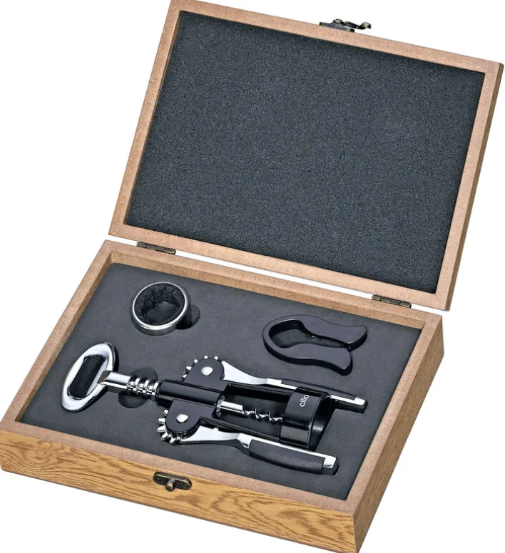 cilio Wein-Set TOSCANA 3-teilig in Holzbox