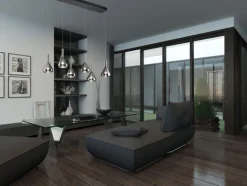 CINQUE LED Balkenpendel CIPERA 6-flg schwarz