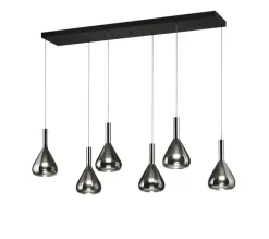 CINQUE LED Balkenpendel CIPERA 6-flg schwarz