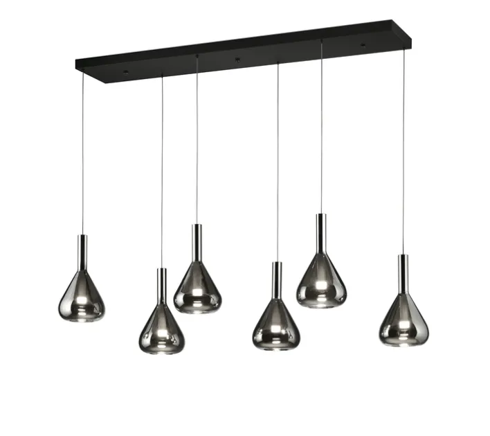 CINQUE LED Balkenpendel CIPERA 6-flg schwarz