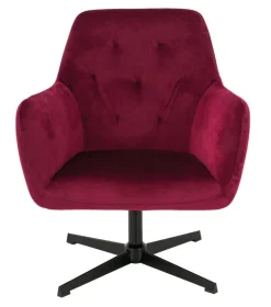 Cocktailsessel CHARLIE brombeer/ schwarz