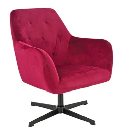 Cocktailsessel CHARLIE brombeer/ schwarz