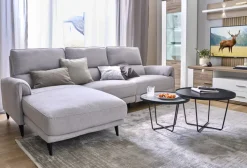 Couchtisch - Set KALMAR 2-tlg. Steinoptik schwarz/weiß