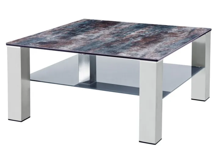 Couchtisch ALTEA Edelstahl /Glas