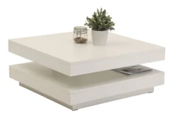 Couchtisch ANDY 67 x 67 cm weiß