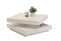 Couchtisch ANDY 67 x 67 cm weiß